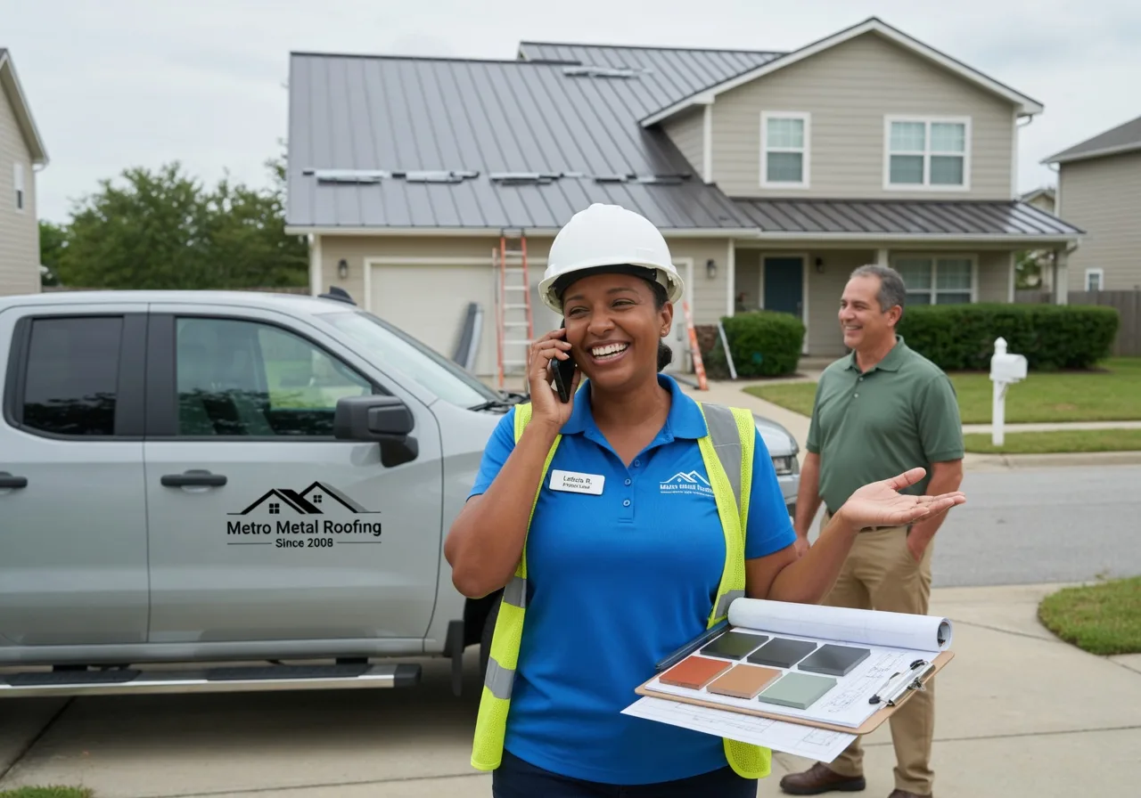 Storm Damage Metal Roof Repair in New Waverly, IN